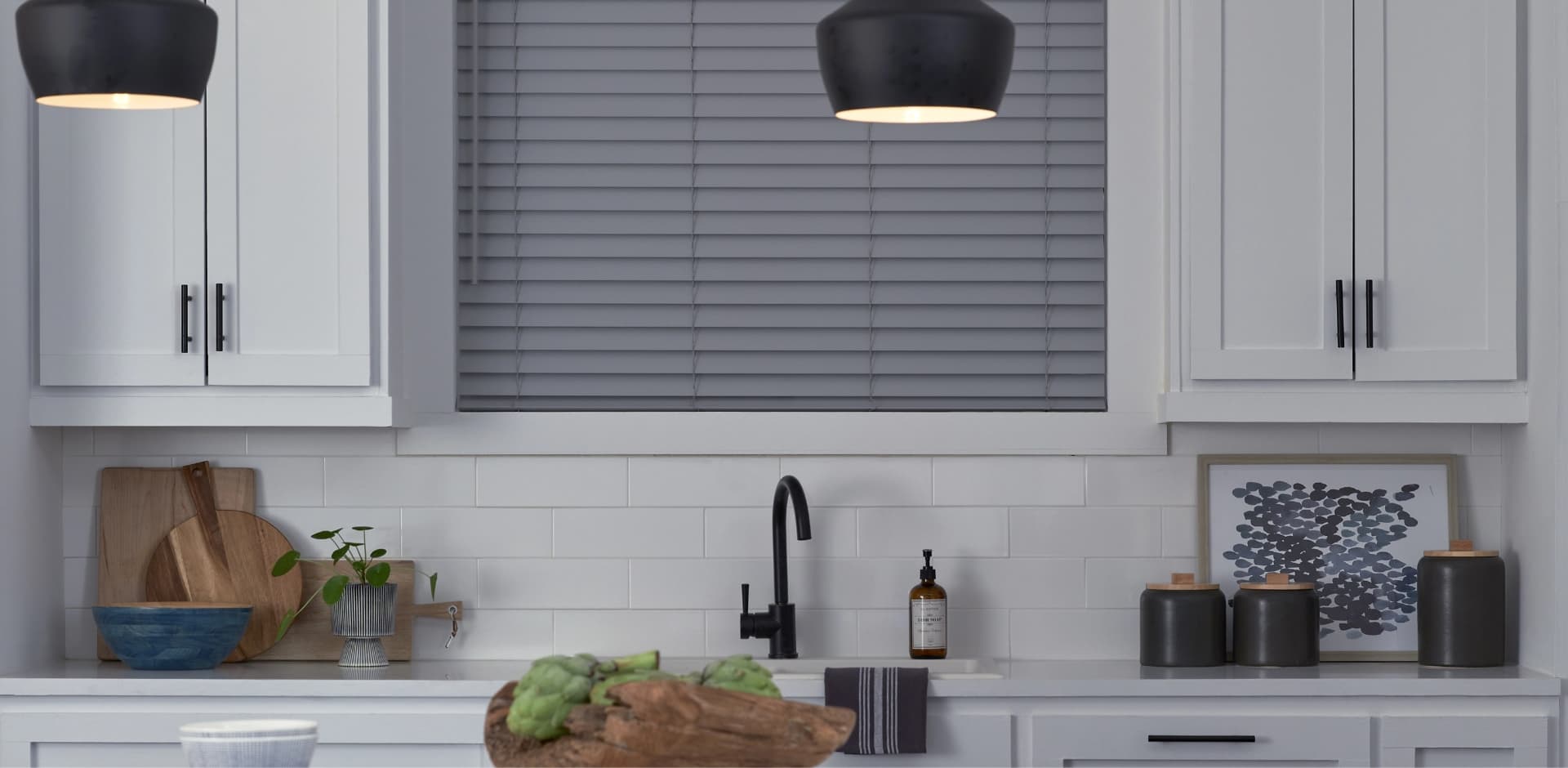 Levolor Classic Value Faux Wood Blinds - Thumbnail 5